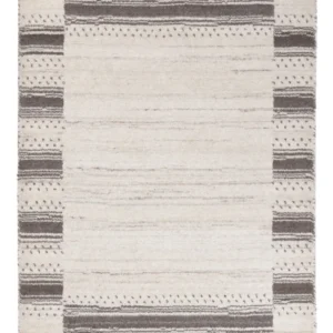Gabbeh teppe - Loribaft Softy - 90 x 60 cm - naturhvit