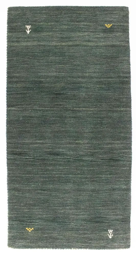 Gabbeh teppe - Softy - 120 x 70 cm - grønn
