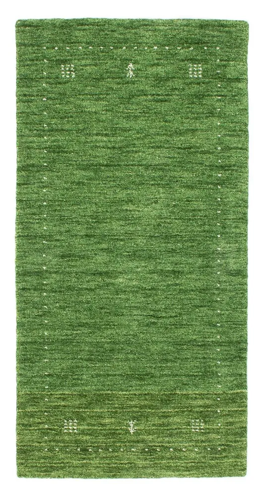 Gabbeh teppe - Softy - 143 x 72 cm - grønn