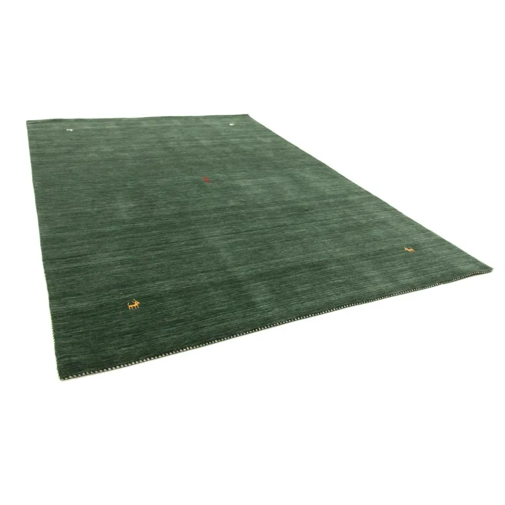 Gabbeh teppe - Softy - 160 x 90 cm - mørkegrønn