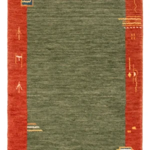 Gabbeh teppe - Softy - 90 x 60 cm - grønn