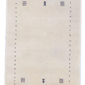 Gabbeh teppe - Softy - 90 x 60 cm - naturhvit