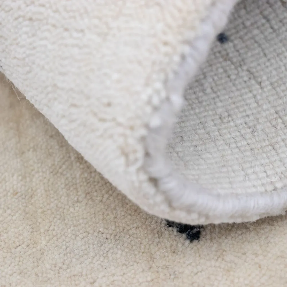 Gabbeh teppe - Softy - 90 x 60 cm - naturhvit