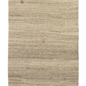Gabbeh-teppe - persisk - 105 x 83 cm - beige