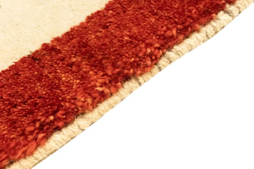 Gabbeh-teppe - persisk - 125 x 83 cm - beige