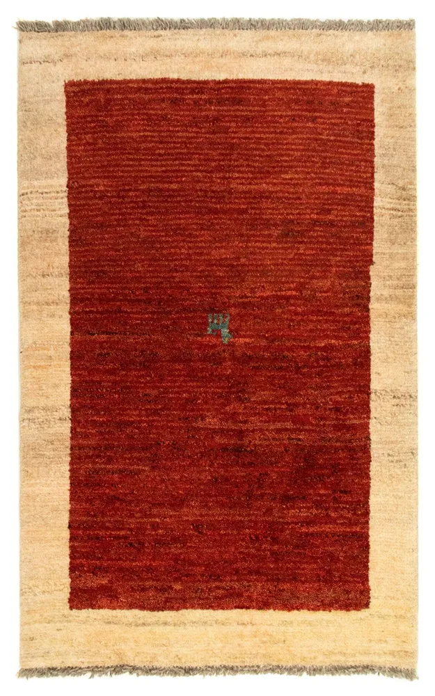 Gabbeh-teppe - persisk - 127 x 79 cm - rød