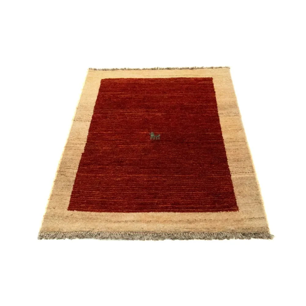 Gabbeh-teppe - persisk - 127 x 79 cm - rød