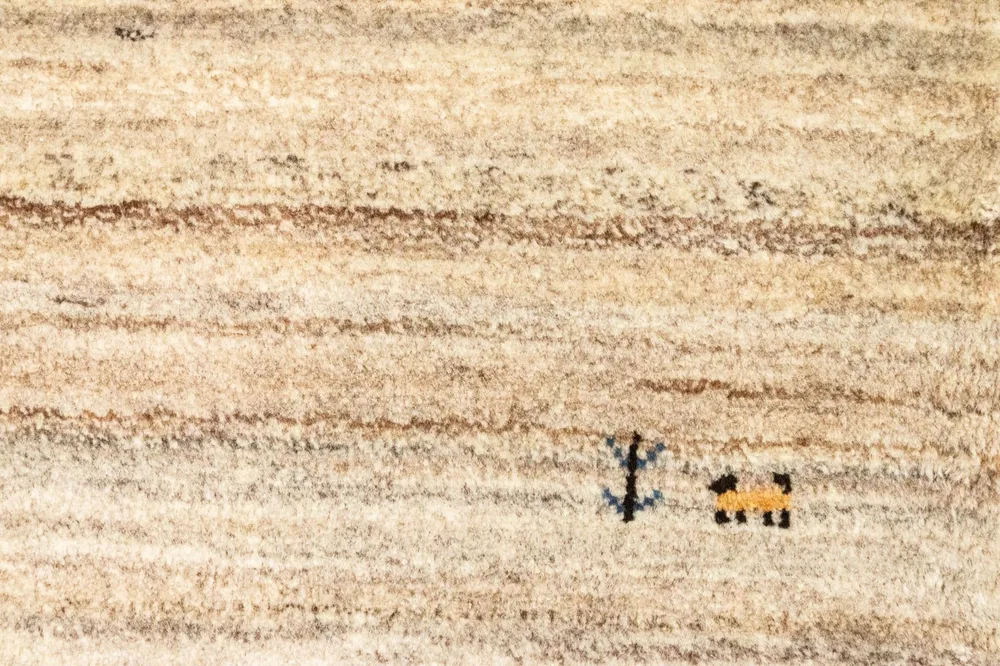 Gabbeh-teppe - persisk - 129 x 74 cm - flerfarget