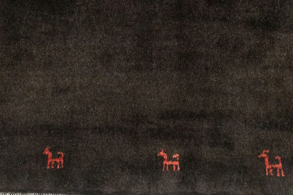 Gabbeh-teppe - persisk - 130 x 85 cm - blå