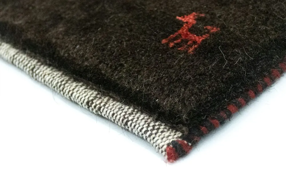 Gabbeh-teppe - persisk - 130 x 85 cm - blå