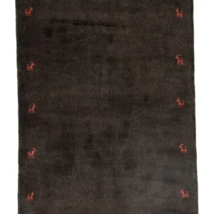 Gabbeh-teppe - persisk - 130 x 85 cm - blå