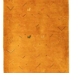 Gabbeh-teppe - persisk - 130 x 81 cm - gull