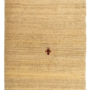 Gabbeh-teppe - persisk - 133 x 78 cm - beige