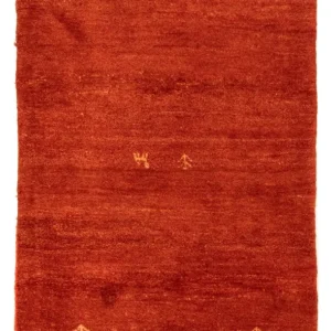 Gabbeh-teppe - persisk - 135 x 74 cm - rød