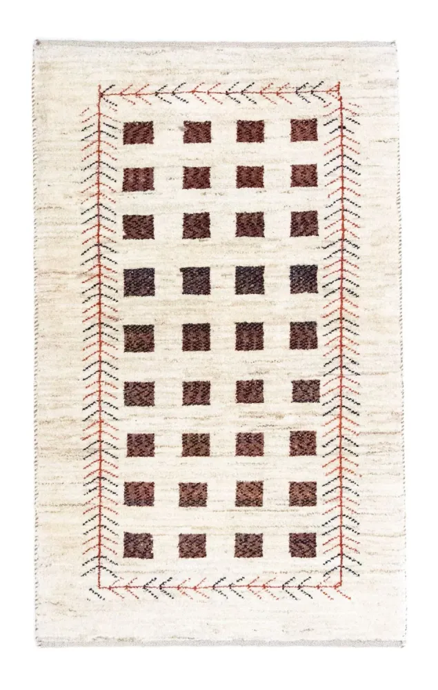 Gabbeh-teppe - persisk - 135 x 84 cm - beige