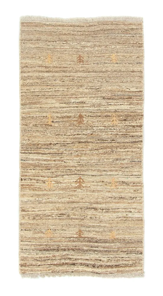 Gabbeh-teppe - persisk - 135 x 69 cm - beige