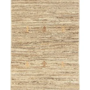 Gabbeh-teppe - persisk - 135 x 69 cm - beige