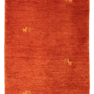 Gabbeh-teppe - persisk - 139 x 73 cm - rød