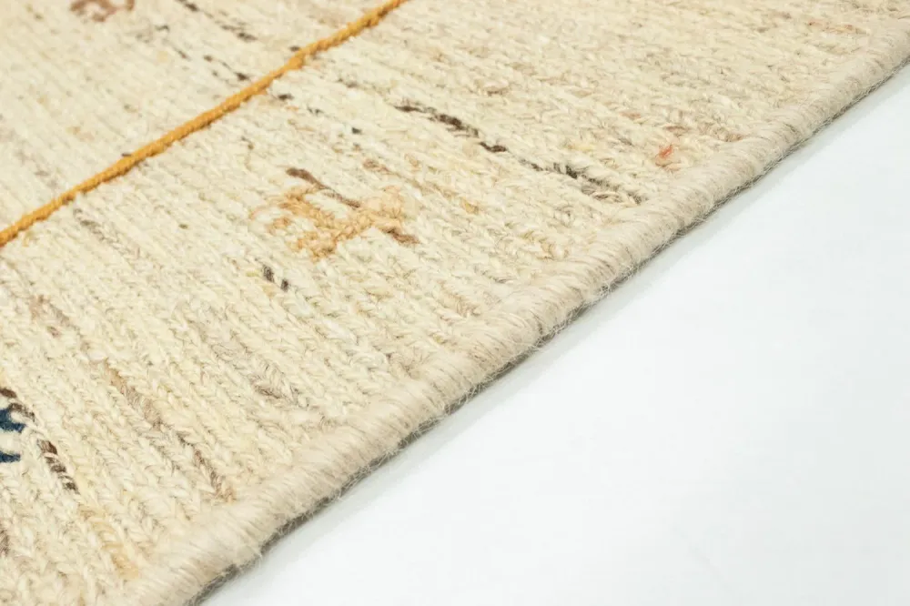 Gabbeh-teppe - persisk - 143 x 97 cm - beige