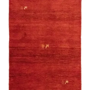 Gabbeh-teppe - persisk - 145 x 100 cm - rød