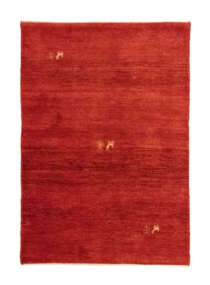 Gabbeh-teppe - persisk - 145 x 100 cm - rød