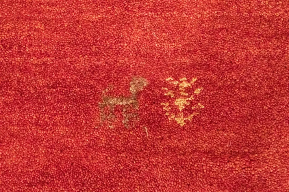 Gabbeh-teppe - persisk - 145 x 100 cm - rød