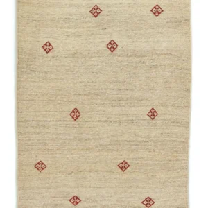 Gabbeh-teppe - persisk - 145 x 100 cm - beige
