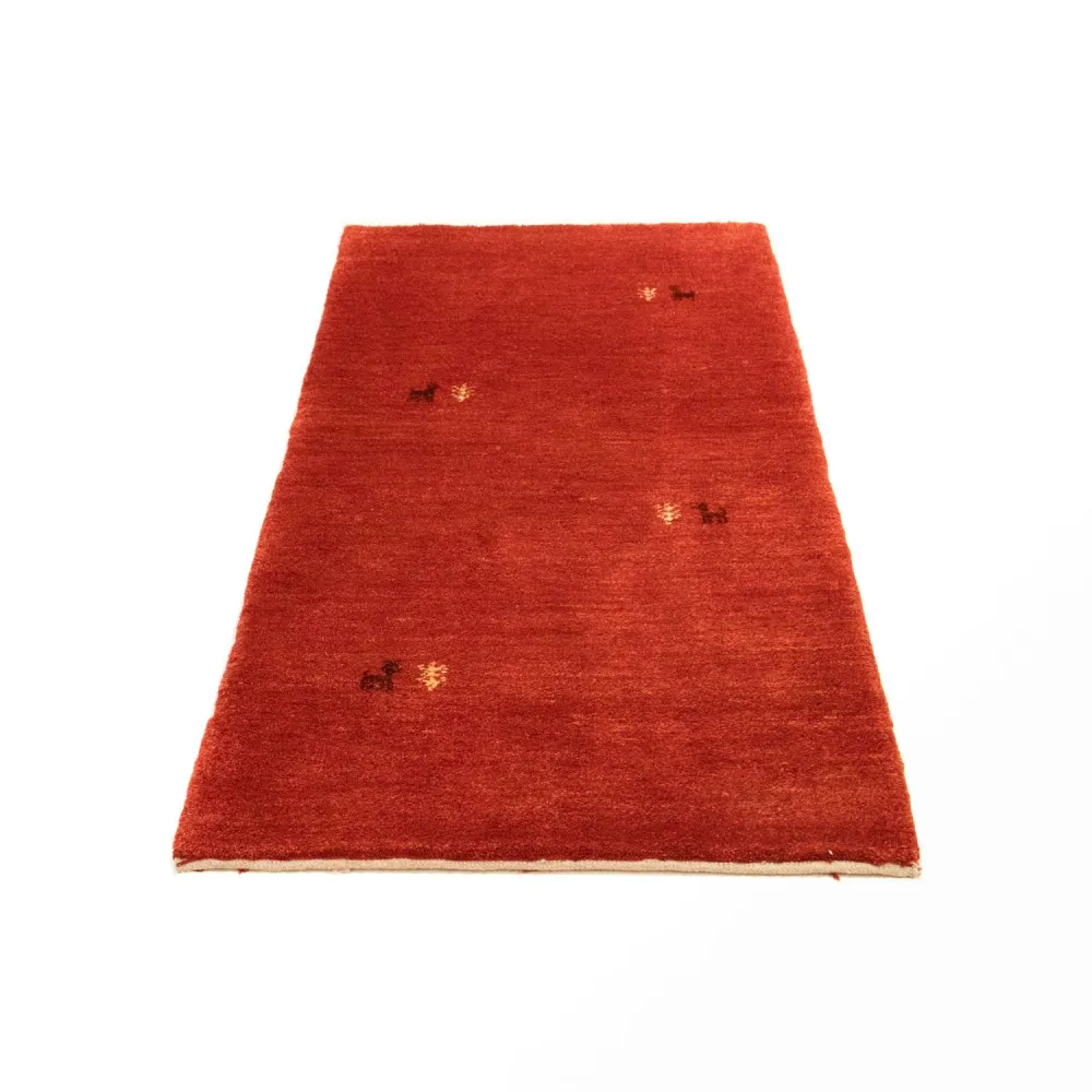 Gabbeh-teppe - persisk - 147 x 76 cm - rød