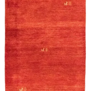 Gabbeh-teppe - persisk - 148 x 101 cm - oransje