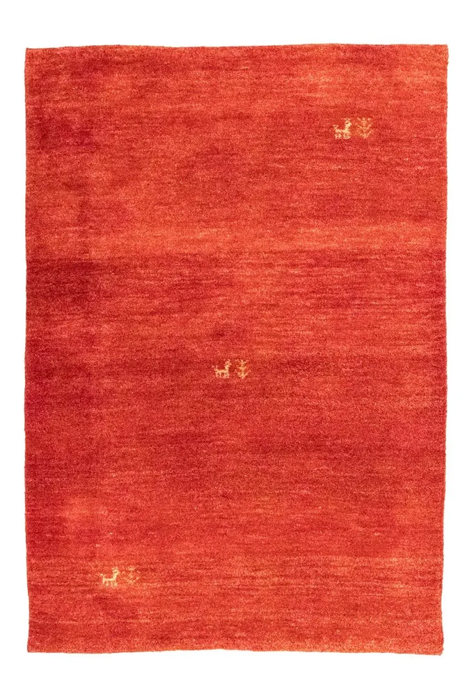 Gabbeh-teppe - persisk - 148 x 101 cm - oransje