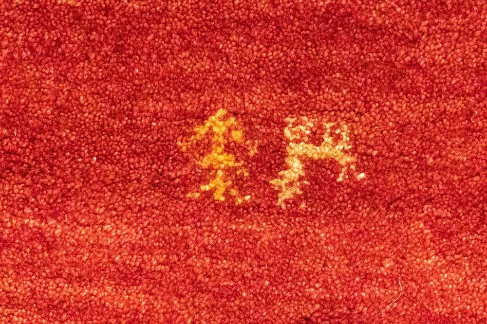 Gabbeh-teppe - persisk - 148 x 101 cm - oransje