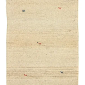 Gabbeh-teppe - persisk - 148 x 106 cm - beige