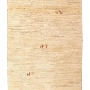 Gabbeh-teppe - persisk - 149 x 101 cm - beige