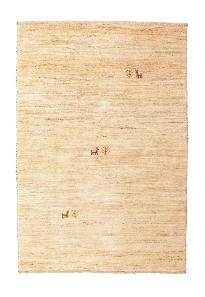 Gabbeh-teppe - persisk - 149 x 101 cm - beige