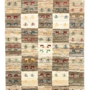 Gabbeh-teppe - persisk - 149 x 101 cm - farget