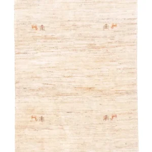 Gabbeh-teppe - persisk - 155 x 100 cm - beige