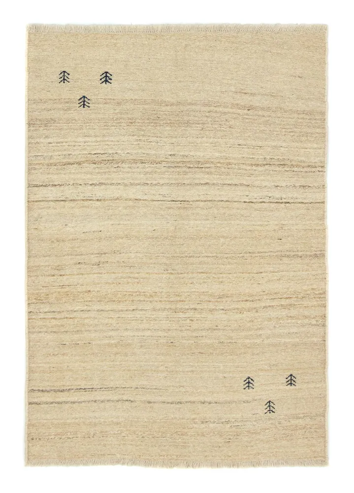 Gabbeh-teppe - persisk - 157 x 110 cm - beige
