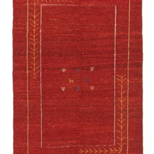 Gabbeh-teppe - persisk - 167 x 111 cm - rød