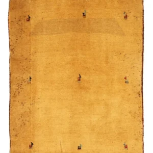 Gabbeh-teppe - persisk - 170 x 137 cm - gull