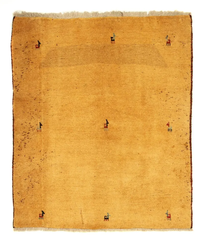 Gabbeh-teppe - persisk - 170 x 137 cm - gull