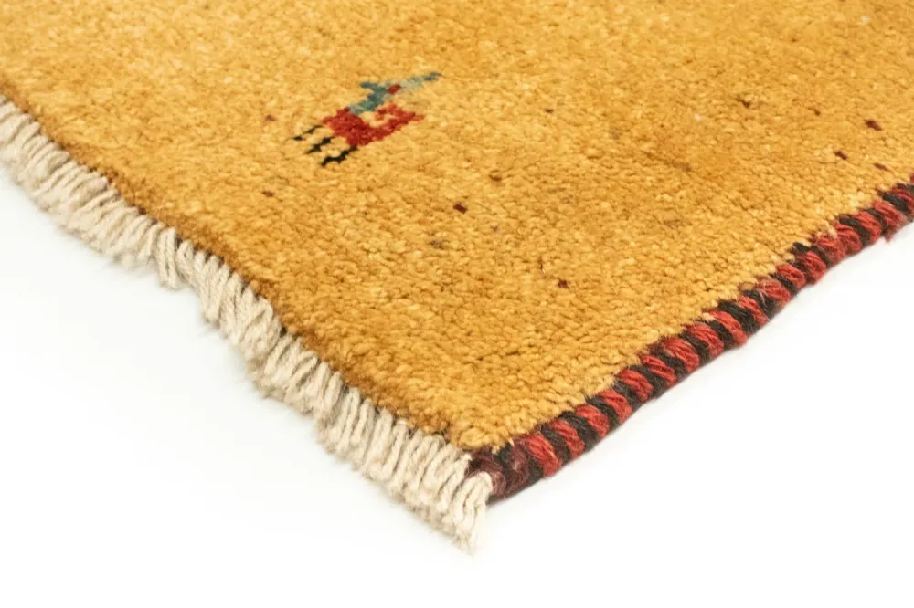 Gabbeh-teppe - persisk - 170 x 137 cm - gull