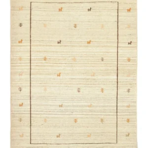 Gabbeh-teppe - persisk - 172 x 123 cm - beige