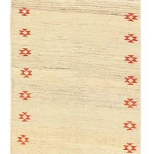 Gabbeh-teppe - persisk - 173 x 112 cm - beige