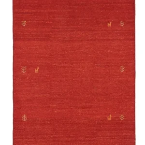 Gabbeh-teppe - persisk - 174 x 118 cm - rød