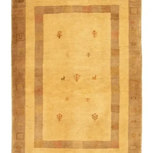Gabbeh-teppe - persisk - 174 x 121 cm - gull