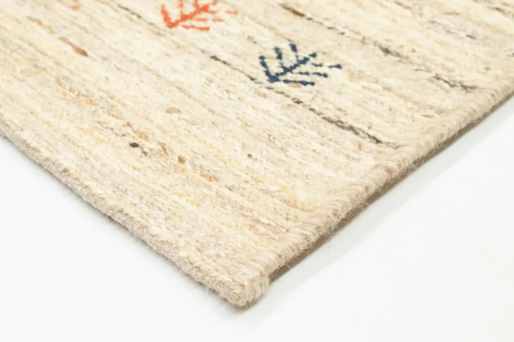 Gabbeh-teppe - persisk - 182 x 110 cm - beige