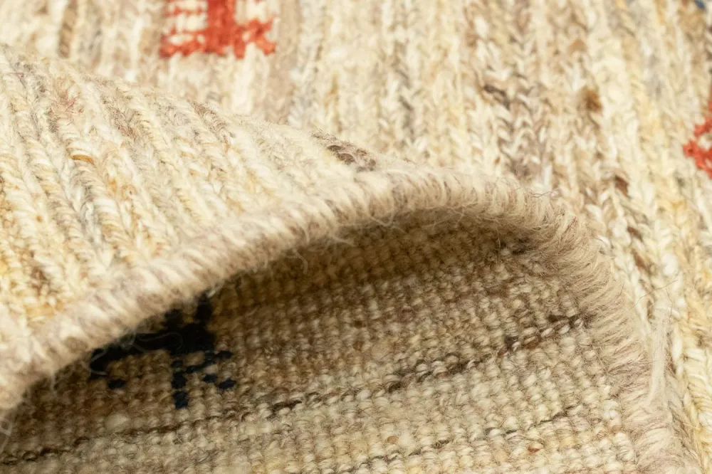 Gabbeh-teppe - persisk - 182 x 110 cm - beige