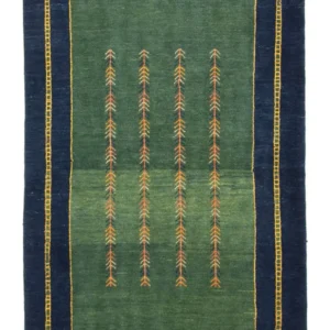 Gabbeh-teppe - persisk - 184 x 122 cm - grønn