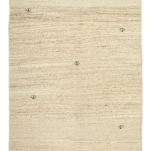 Gabbeh-teppe - persisk - 184 x 138 cm - beige