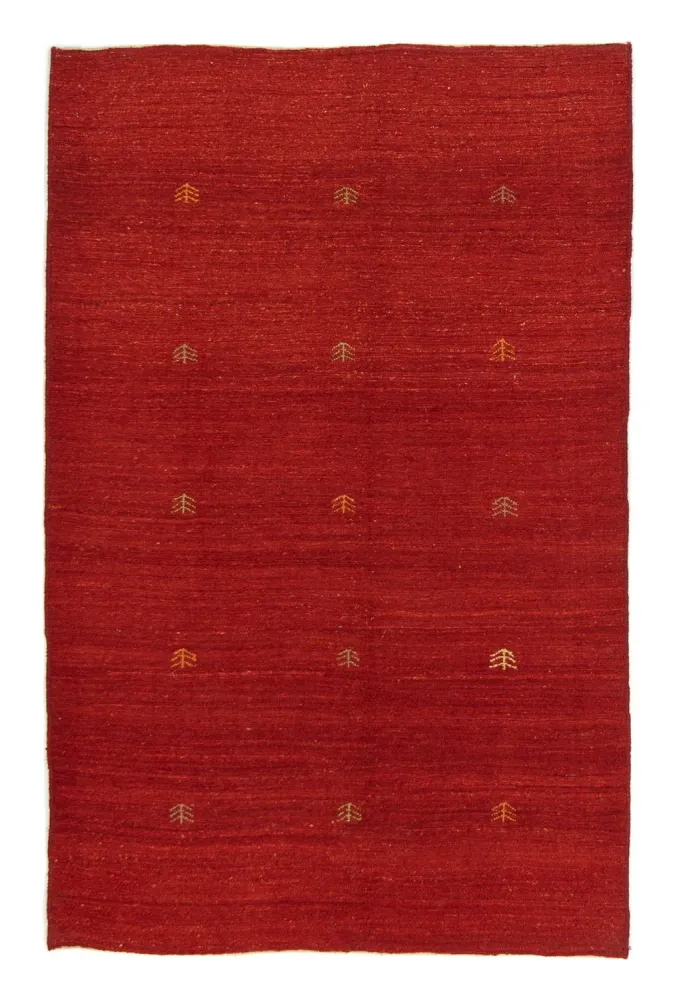 Gabbeh-teppe - persisk - 186 x 120 cm - rød